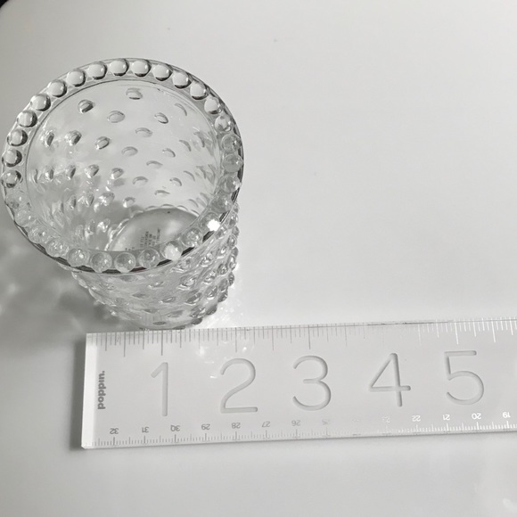 NEW Decorative Votive Glass Set with Unique Glass Pearl Design - Picture 3 of 6